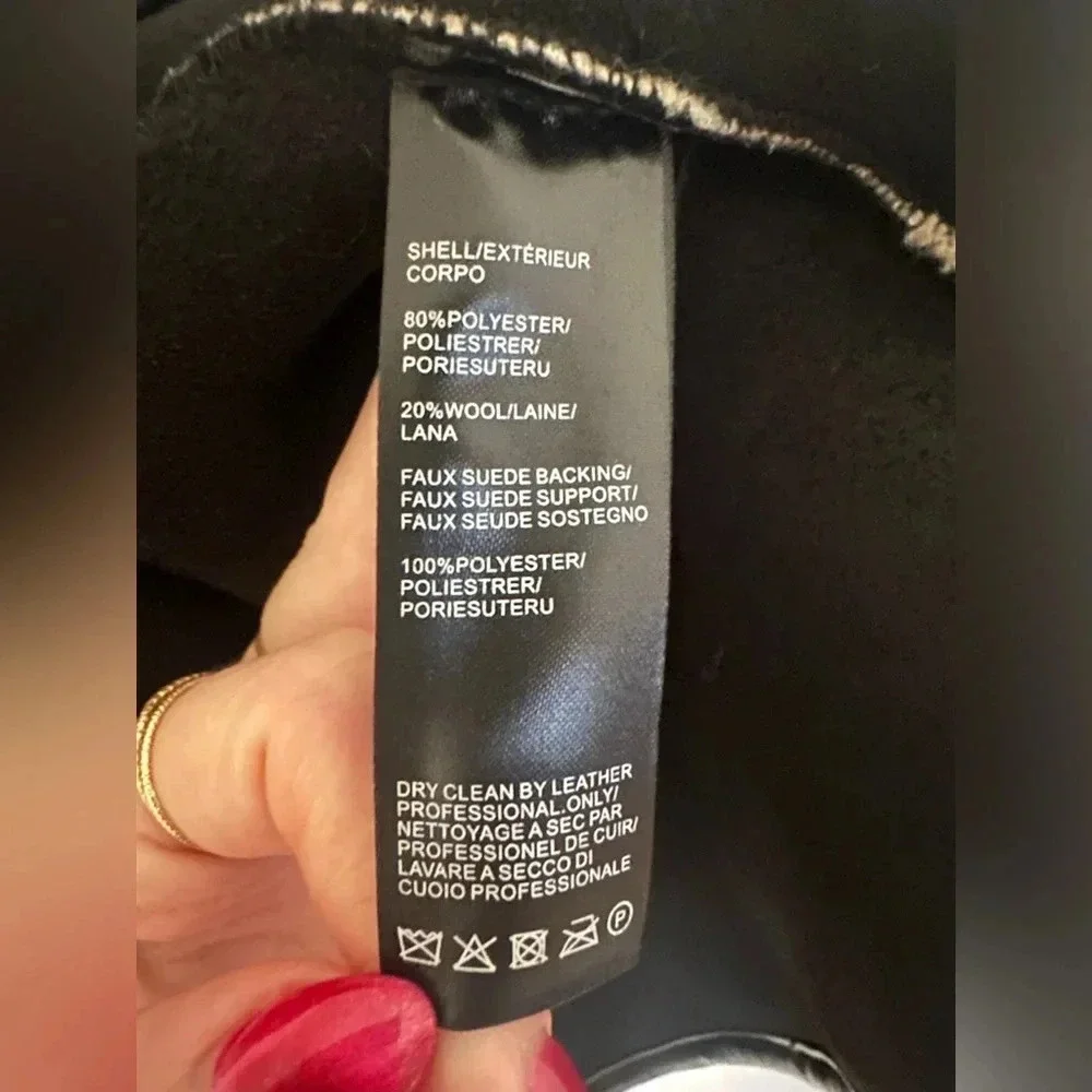 NWT Rebecca Minkoff Fuzzy Shearling Toggle Button Jacket Size XL. - Picture 12 of 12